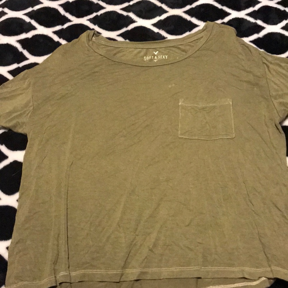 Army green t-shirt